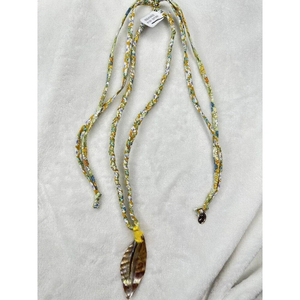 NEW Free People Ariana Ost The Era Strand Necklace Shell Pendant Bohemian Beach